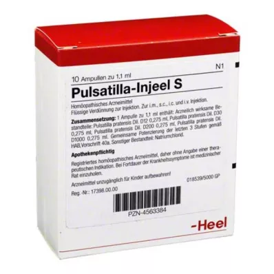 PULSATILLA INJEEL Ampollas S, 10 uds PULSATILLA INJEEL Ampollas S, 10 uds