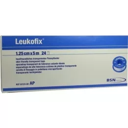 LEUKOFIX Esparadrapo 1,25 cm x 5 m, 24 uds