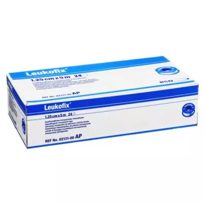 LEUKOFIX Esparadrapo 1,25 cm x 5 m, 24 uds LEUKOFIX Esparadrapo 1,25 cm x 5 m, 24 uds