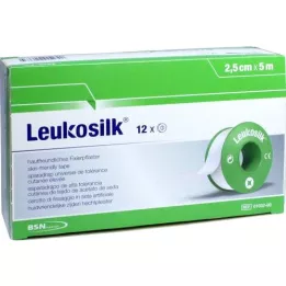 LEUKOSILK 2,5 cmx5 m, 12 uds