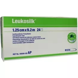 LEUKOSILK 1,25 cmx9,2 m, 24 uds