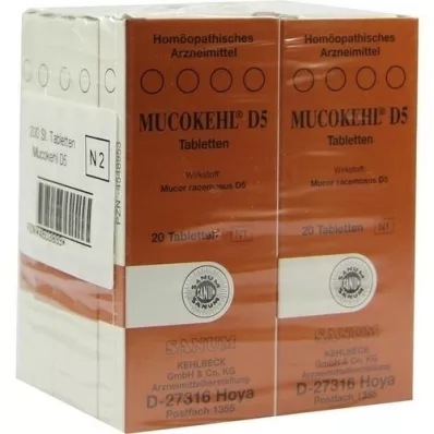 MUCOKEHL Comprimidos D 5, 10X20 uds