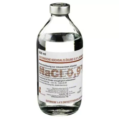 ISOTONISCHE Solución salina 0,9% Bernburg Inf.-L.Glass, 500 ml