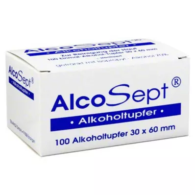 ALKOHOLTUPFER Alcosept, 100 uds