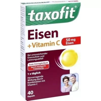 TAXOFIT Hierro+Vitamina C Cápsulas blandas, 40 Cápsulas