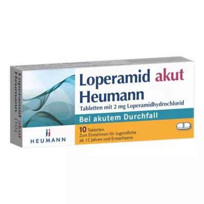 LOPERAMID pastillas akut Heumann, 10 uds LOPERAMID pastillas akut Heumann, 10 uds