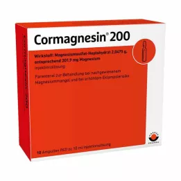 CORMAGNESIN 200 ampollas, 10X10 ml
