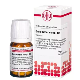 GUNPOWDER comp.D 3 pastillas, 80 uds