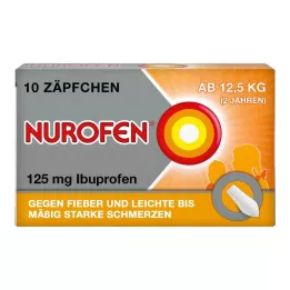 NUROFEN Junior 125 mg supositorios, 10 uds