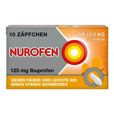 NUROFEN Junior 125 mg supositorios, 10 uds