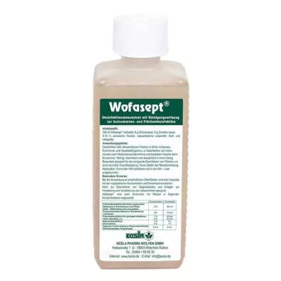 WOFASEPT Desinfección de instrumentos y superficies, 250 ml