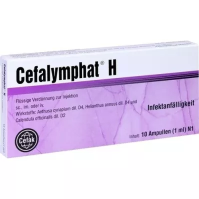 CEFALYMPHAT H Ampollas, 10X1 ml