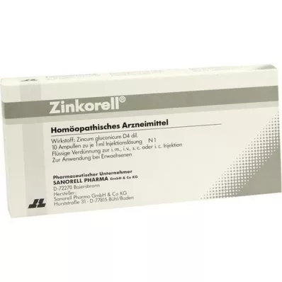 ZINKORELL Ampollas, 10X1 ml