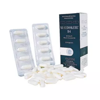 MUCEDOKEHL D 4 Cápsulas, 20 Cápsulas MUCEDOKEHL D 4 Cápsulas, 20 Cápsulas