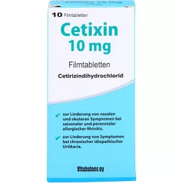 CETIXIN 10 mg comprimidos recubiertos con película, 10 uds