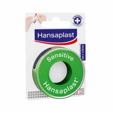 HANSAPLAST Parche de fijación sensible 1,25 cm x 5 m, 1 ud