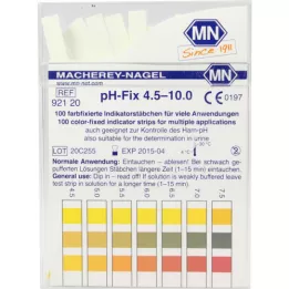 PH-FIX Tiras indicadoras pH 4,5-10, 100 uds