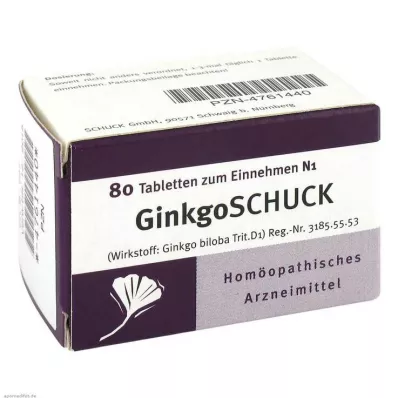 GINKGOSCHUCK Comprimidos, 80 uds