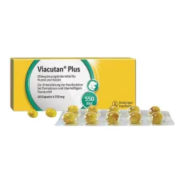VIACUTAN Plus Cápsulas veterinarias, 40 uds