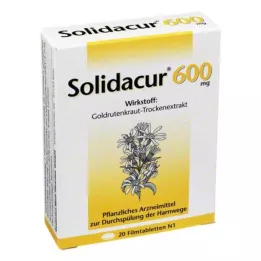 SOLIDACUR 600 mg comprimidos recubiertos con película, 20 uds