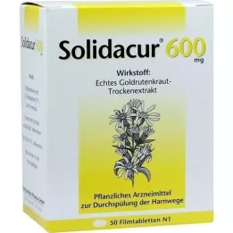 SOLIDACUR 600 mg comprimidos recubiertos con película, 50 uds