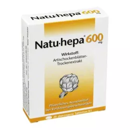 NATU HEPA 600 mg comprimidos recubiertos, 20 uds