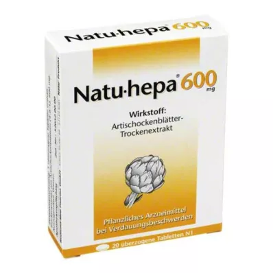 Natu Hepa 600 mg tabletas recubiertas, 20 st