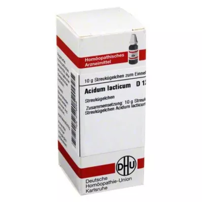 ACIDUM LACTICUM D 12 glóbulos, 10 g