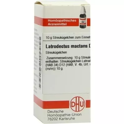 LATRODECTUS mactans D 12 glóbulos, 10 g