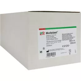 MOLLELAST Vendas 10 cmx4 m estériles envasadas individualmente, 20 uds