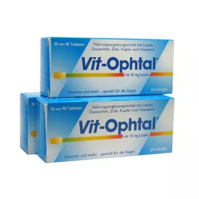 VIT OPHTAL con comprimidos de 10 mg de luteína, 90 uds