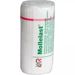 MOLLELAST Vendas 8 cmx4 m blanco, 1 ud