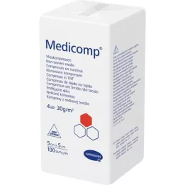 MEDICOMP Comp. no tejido no estéril 5x5 cm 4 capas, 100 unid
