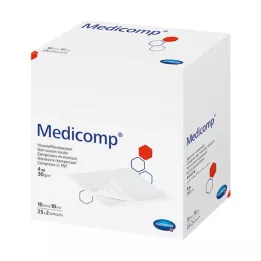 MEDICOMP Comp. no tejido no estéril 10x10 cm 4 capas, 100 unid
