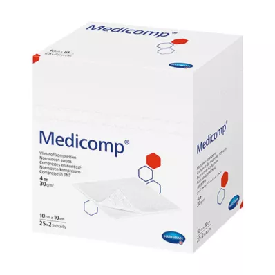 MEDICOMP Comp. no tejido no estéril 10x10 cm 4 capas, 100 unid