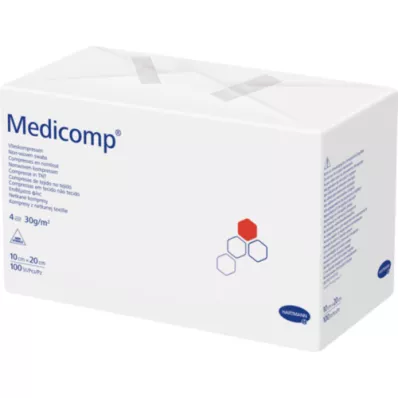 MEDICOMP Comp. no tejido no estéril 10x20 cm 4 capas, 100 unid