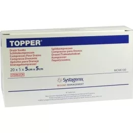 TOPPER Hendidura Compr.5x5 cm estéril, 20X5 uds