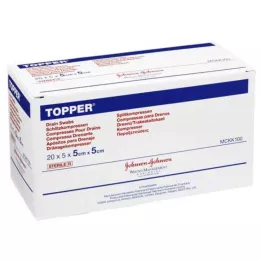 TOPPER Hendidura Compr.5x5 cm estéril, 20X5 uds