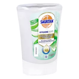 SAGROTAN Recambio de jabón de manos No-Touch Aloe Vera, 250 ml