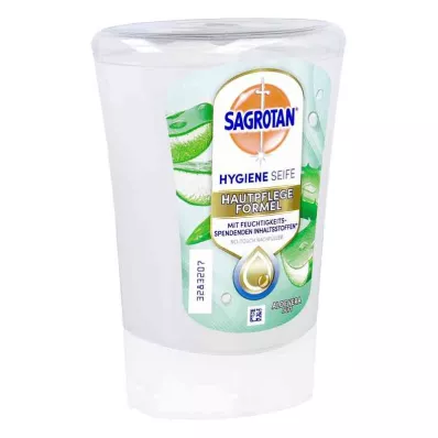 SAGROTAN Recambio de jabón de manos No-Touch Aloe Vera, 250 ml