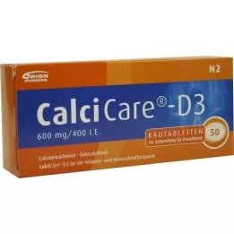CALCICARE D3 comprimidos masticables, 50 uds