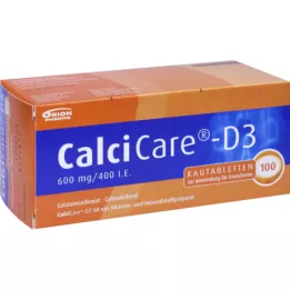 CALCICARE D3 comprimidos masticables, 100 uds
