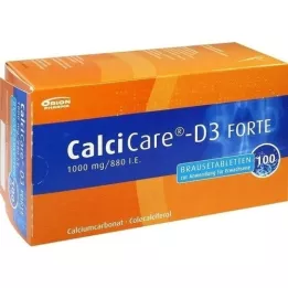 CALCICARE D3 forte comprimidos efervescentes, 100 uds