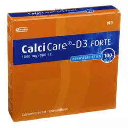 CALCICARE D3 forte comprimidos efervescentes, 100 uds