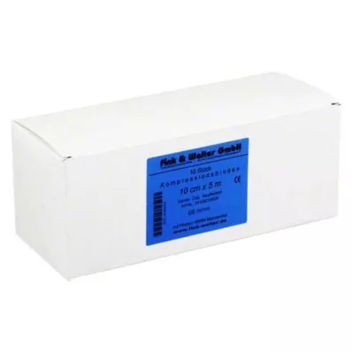 KOMPRESSIONS BINDE 10cmx5m w.piel de tiro corto, 10 uds
