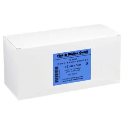 KOMPRESSIONS BINDE 12cmx5m w.piel de tiro corto, 10 uds