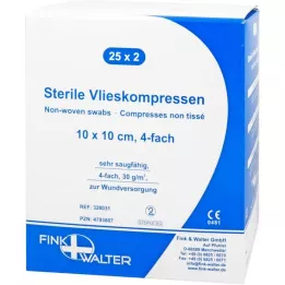 VLIESKOMPRESSEN 10x10 cm estéril de 4 capas, 25X2 uds