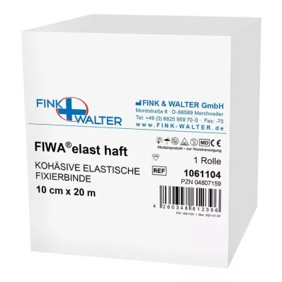 FIXIERBINDE cohesivo elástico 10 cmx20 m blanco, 1 ud