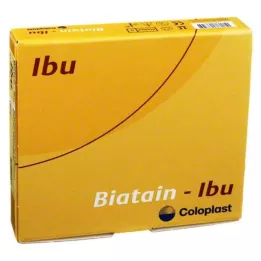 BIATAIN Apósito de espuma Ibu 10x10 cm no adhesivo, 5 uds