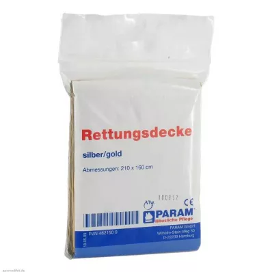 RETTUNGSDECKE oro/plata, 1 ud